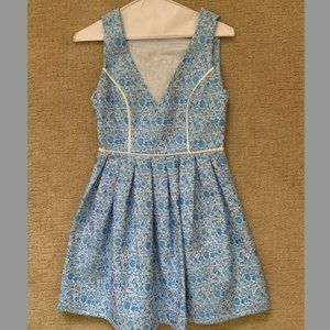 MINKPINK | Brocade Blue Mini Dress | Size XS